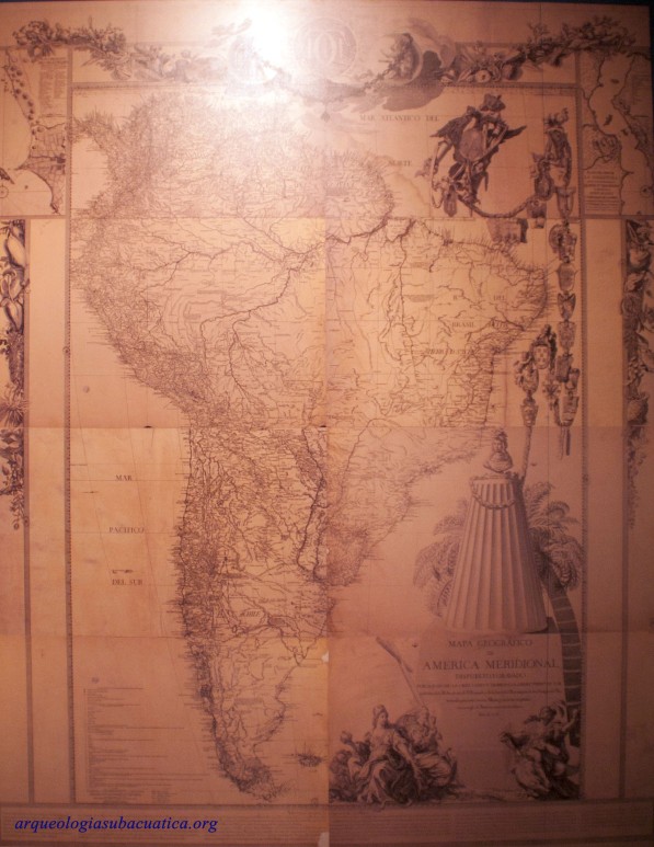 Mapa de América meridional